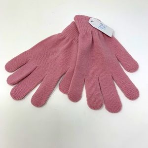 Pink stretch gloves NWT